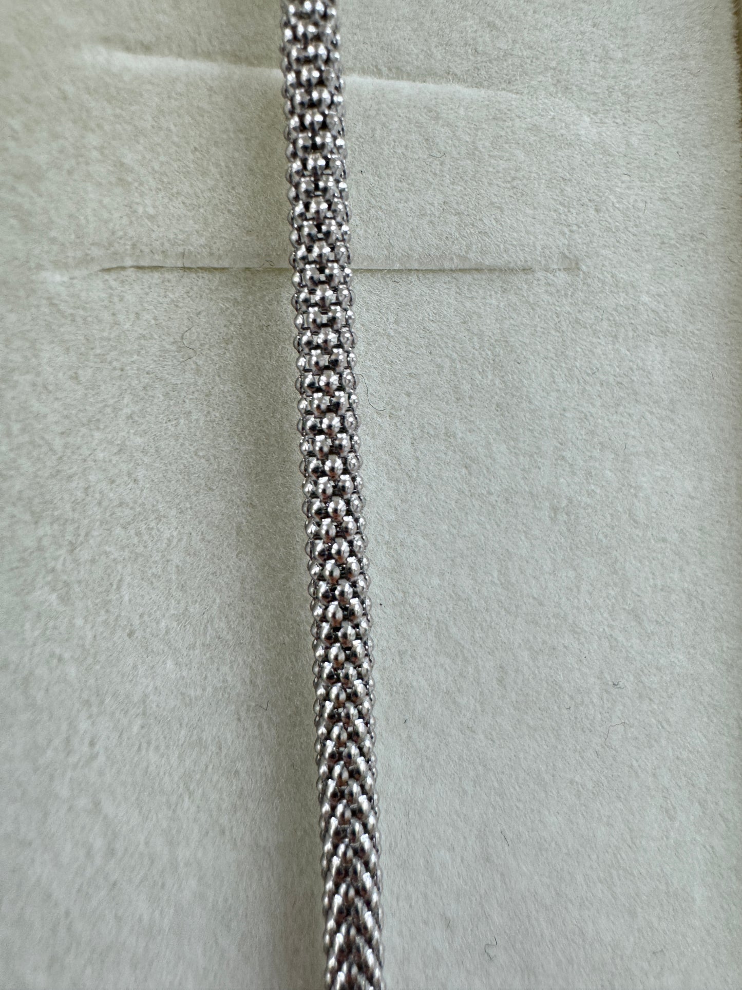 צמיד פופקורן 3 מ״מ כסף 925 איטלקי