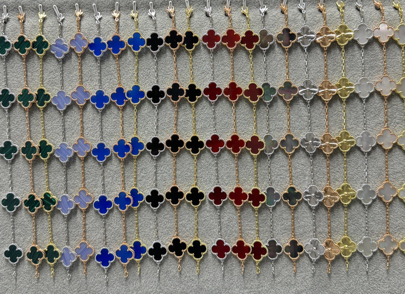 צמידי תלתן כסף 925 כל הדגמים