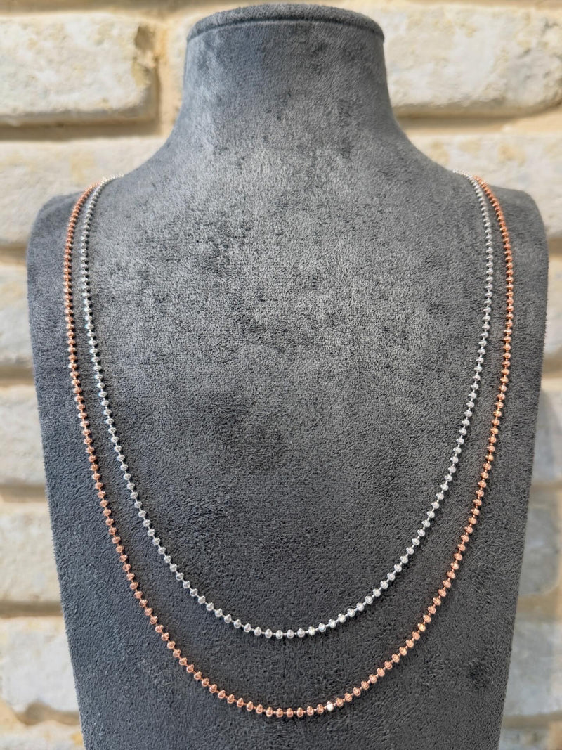 שרשרת כדורים 2 מ״מ כסף 925