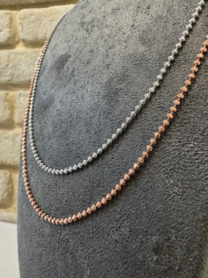 שרשרת כדורים 2 מ״מ כסף 925