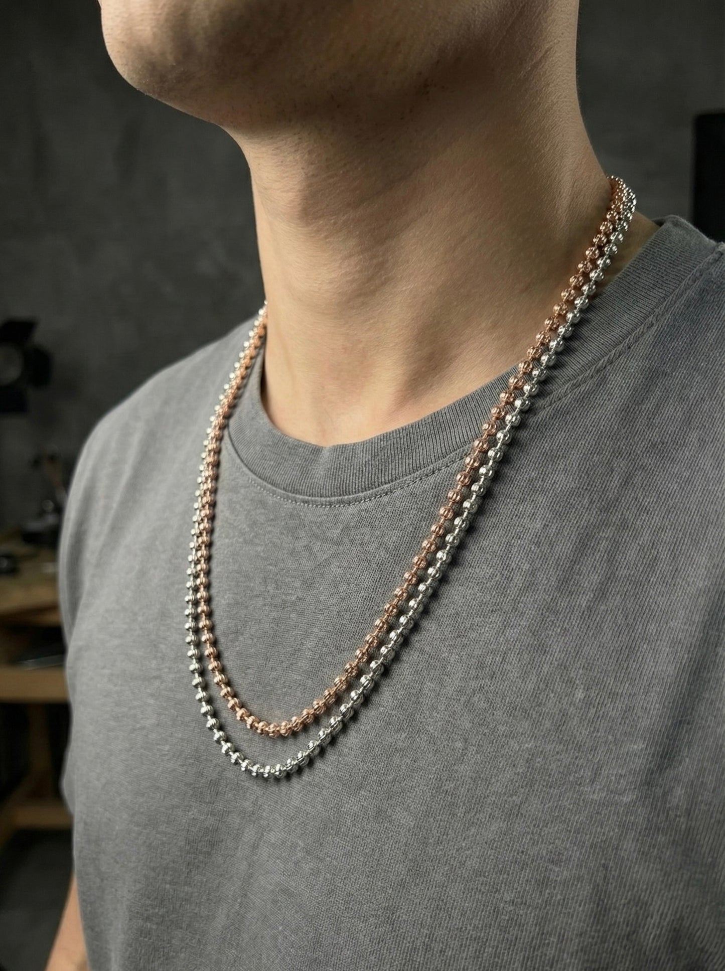 שרשרת כדורים חיתוכי לייזר איטלקי