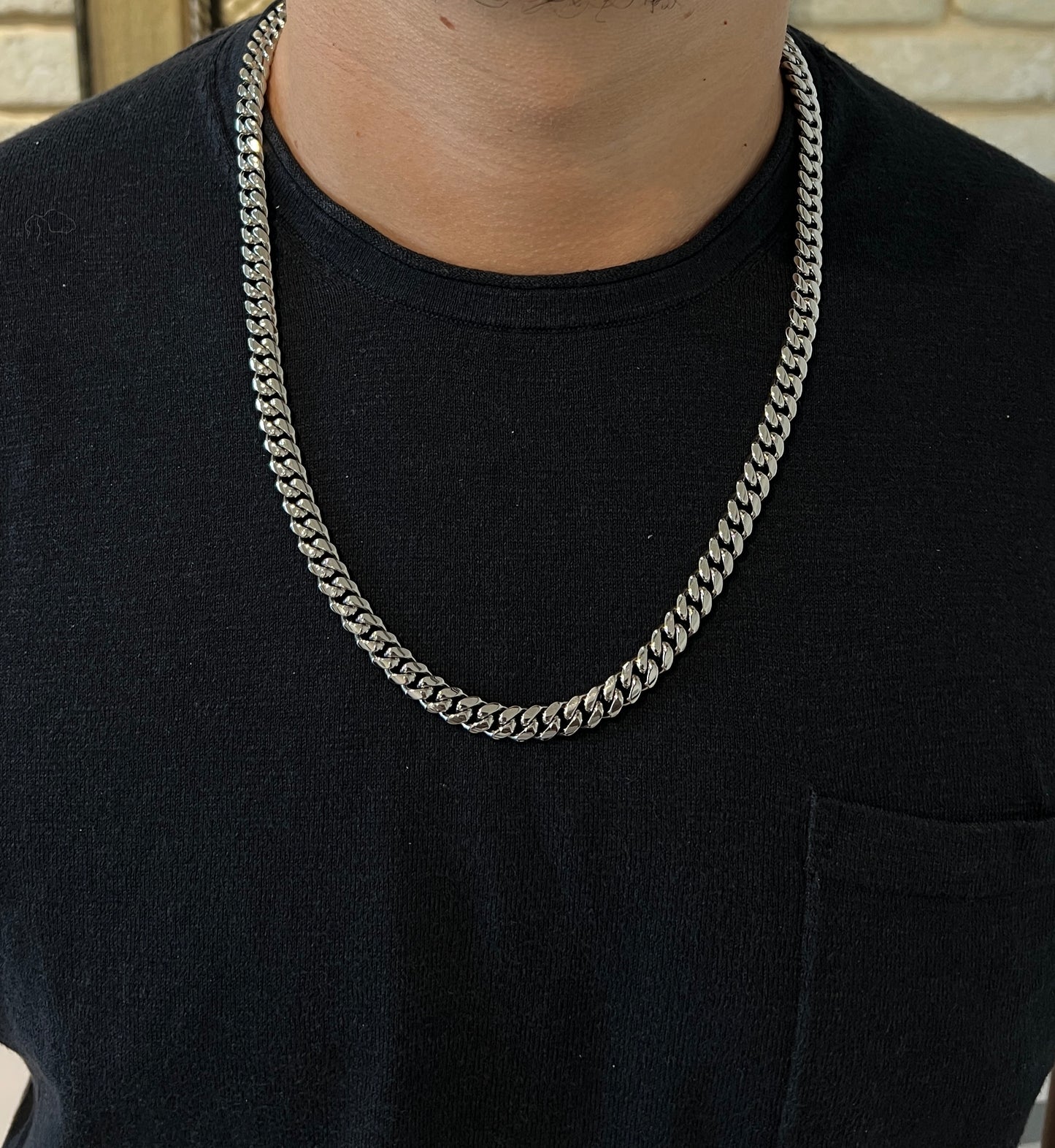 שרשרת גורמט 8 מ״מ ציפוי זהב