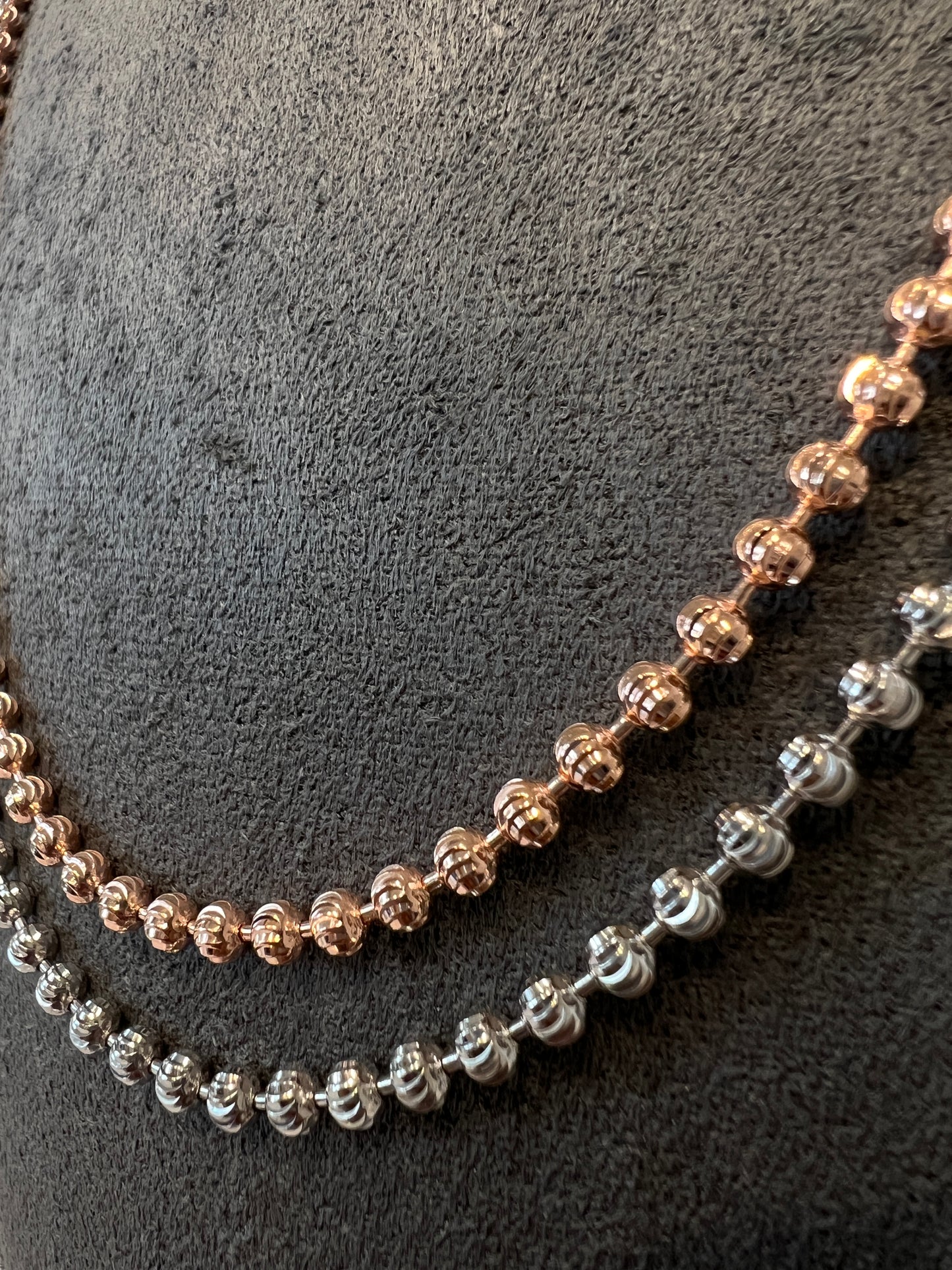 שרשרת כדורים חיתוכי לייזר איטלקי