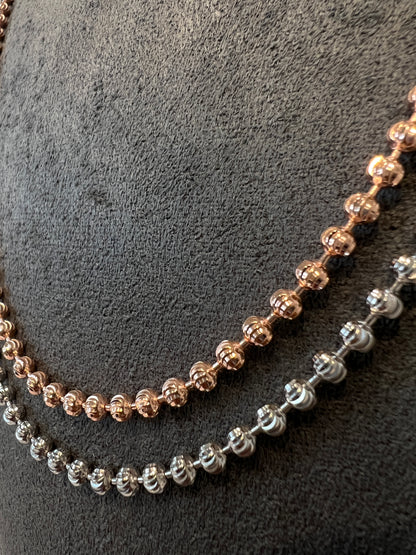 שרשרת כדורים חיתוכי לייזר איטלקי