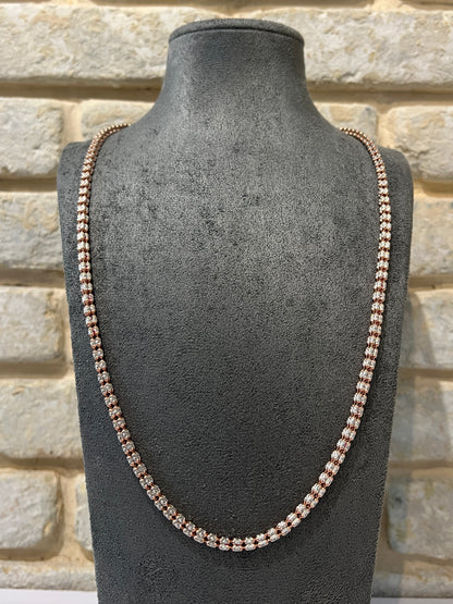 שרשרת אייס 4 שורות עבה 925