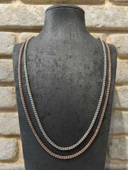 שרשרת אייס 6 שורות כסף 925