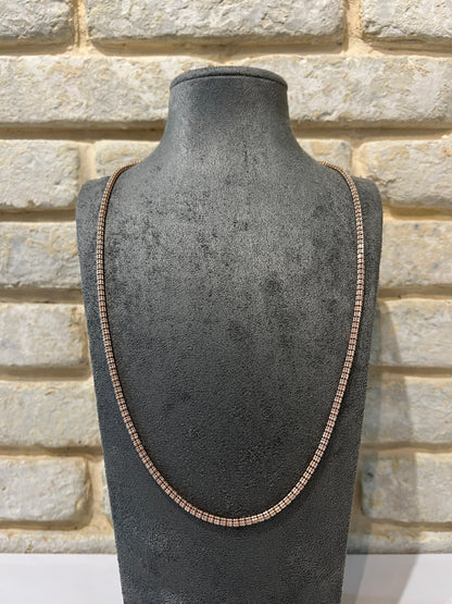 שרשרת אייס 6 שורות כסף 925