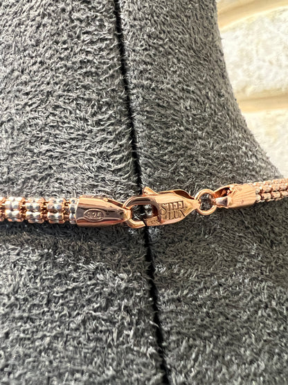 שרשרת אייס 6 שורות כסף 925