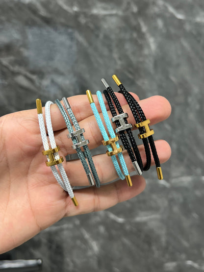 צמיד שרוך ציפוי זהב H