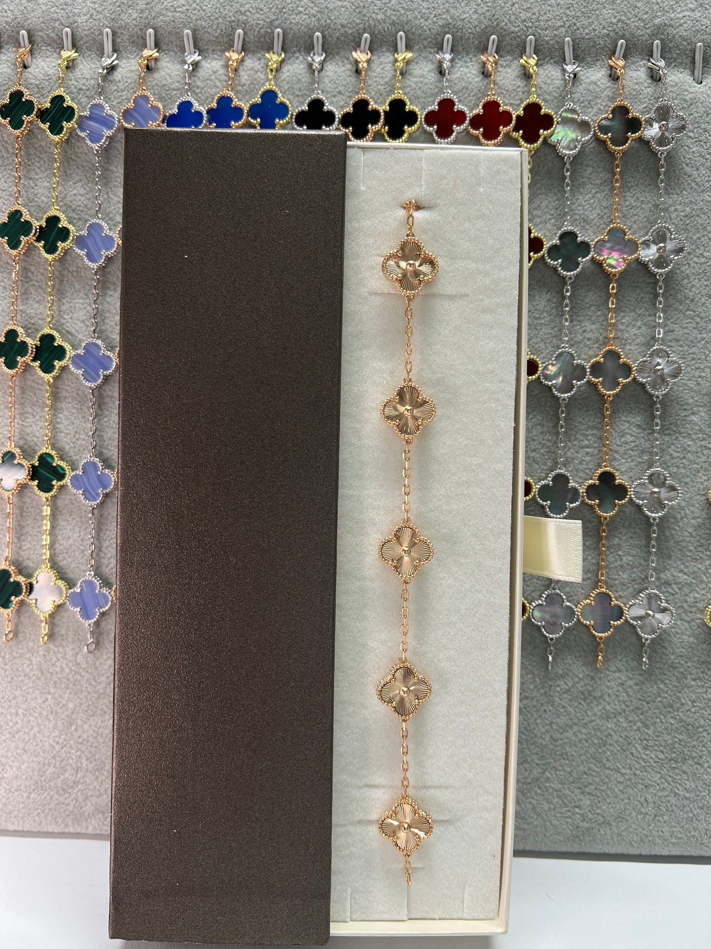 צמיד תלתן כסף 925 איטלקי