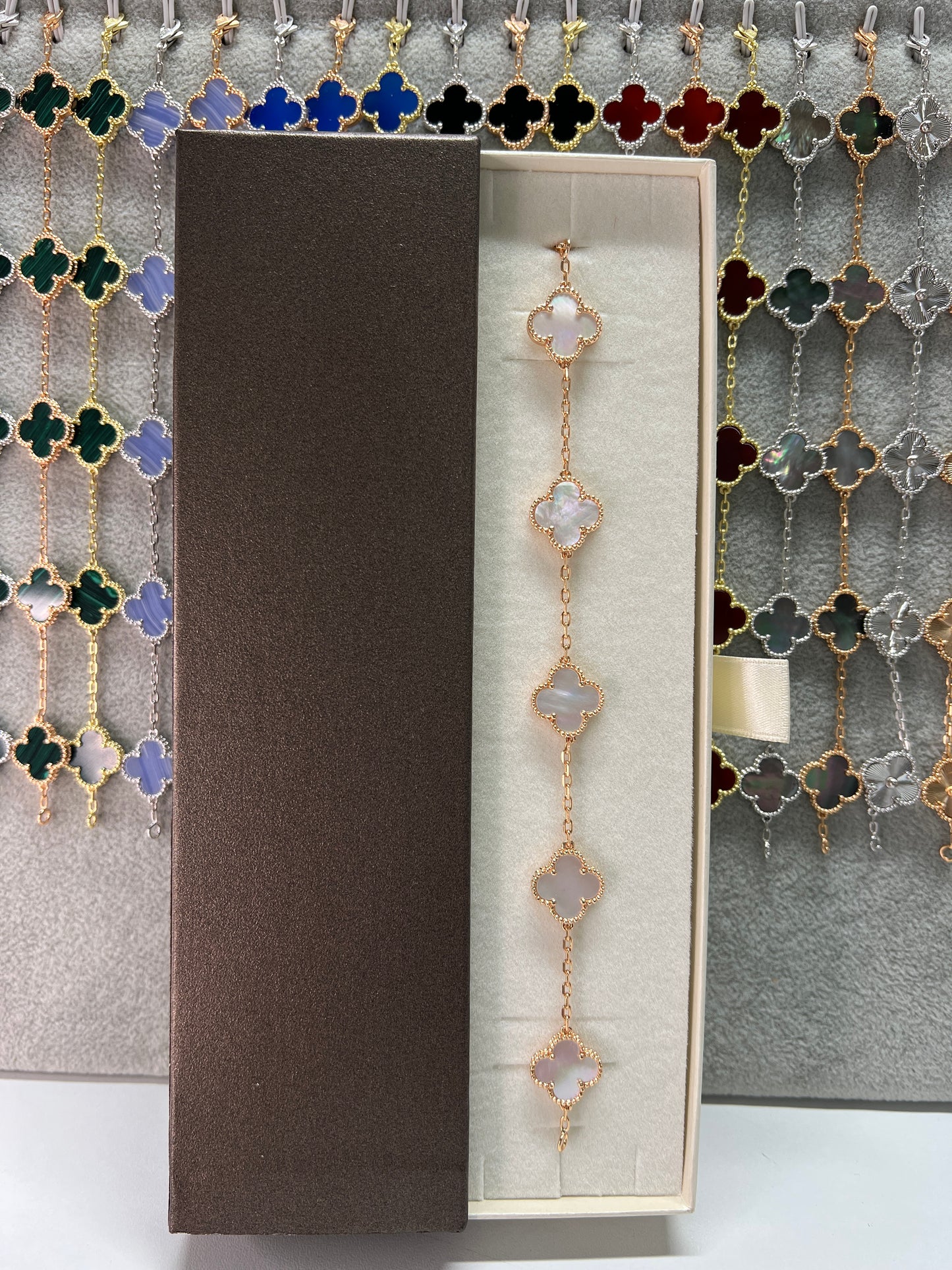 צמיד תלתן כסף 925 איטלקי