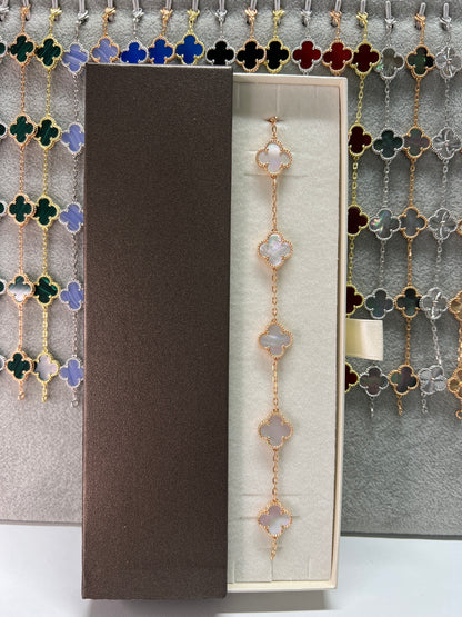 צמיד תלתן כסף 925 איטלקי