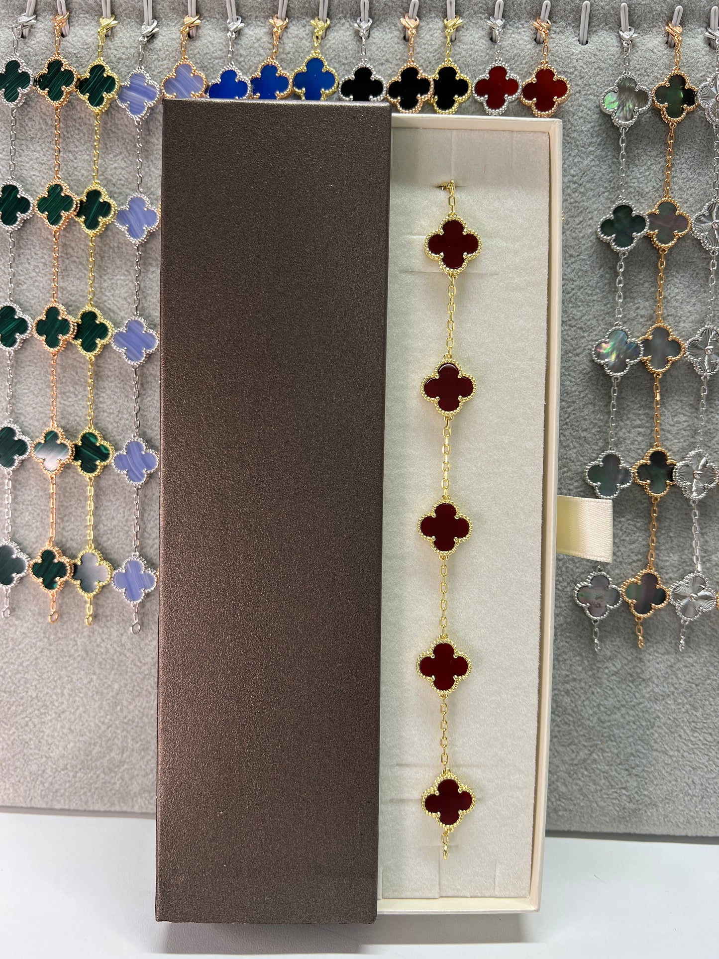 צמיד תלתן כסף 925 איטלקי