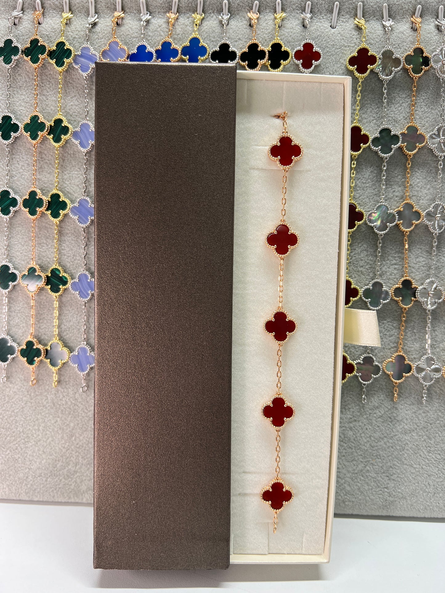 צמיד תלתן כסף 925 איטלקי