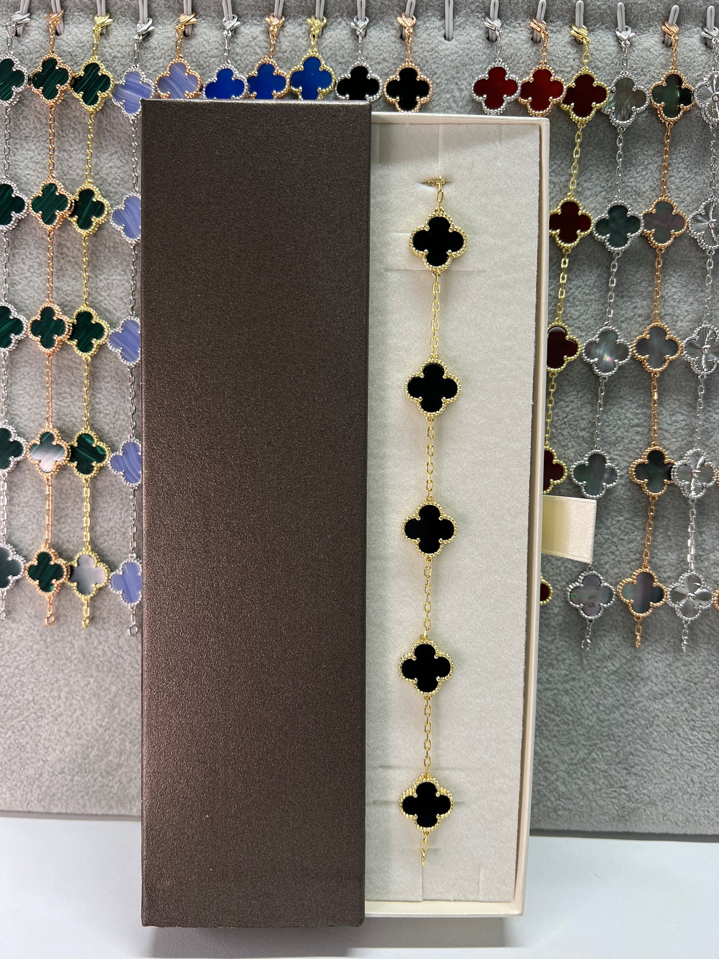 צמיד תלתן כסף 925 איטלקי