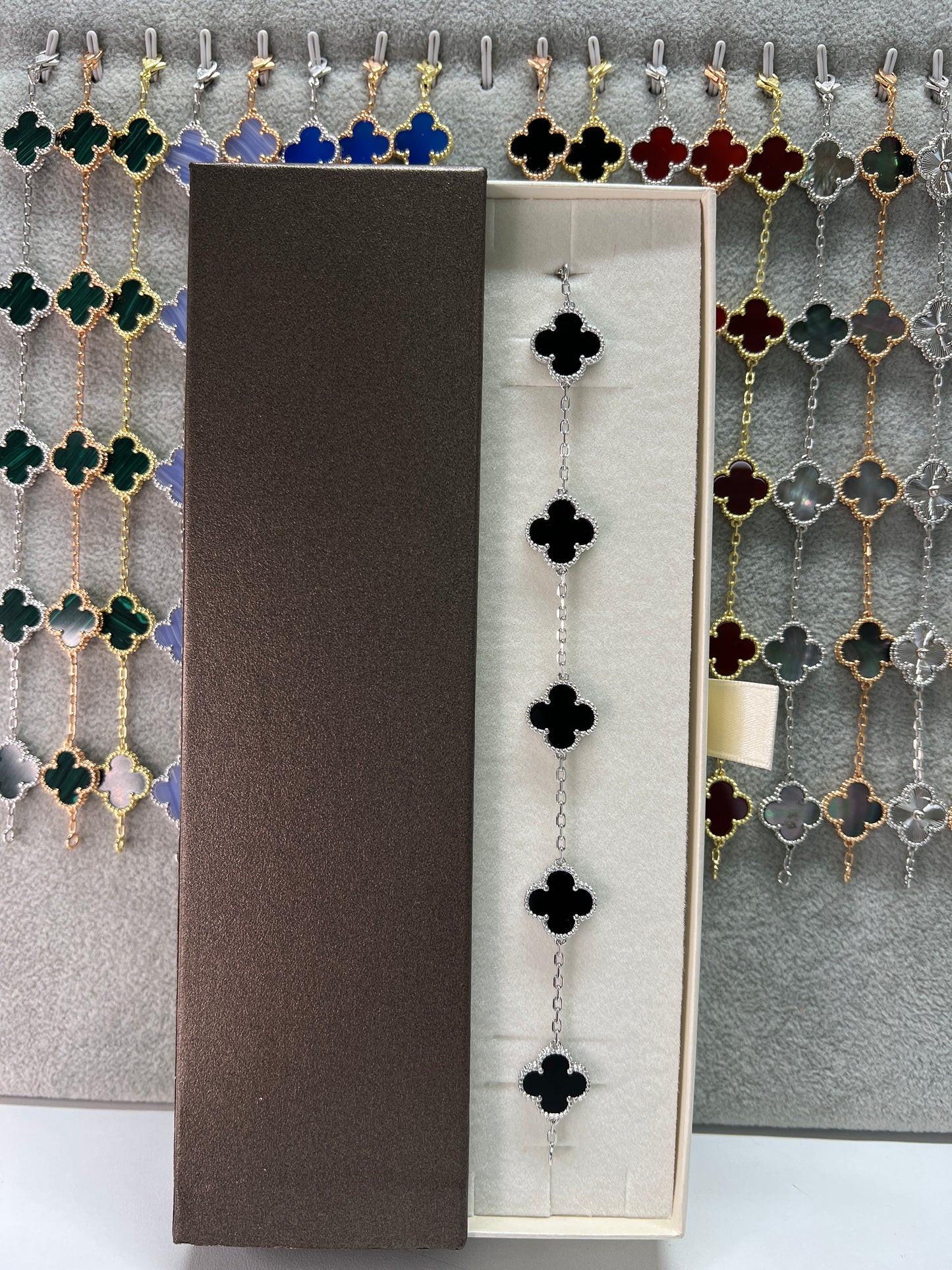 צמיד תלתן כסף 925 איטלקי