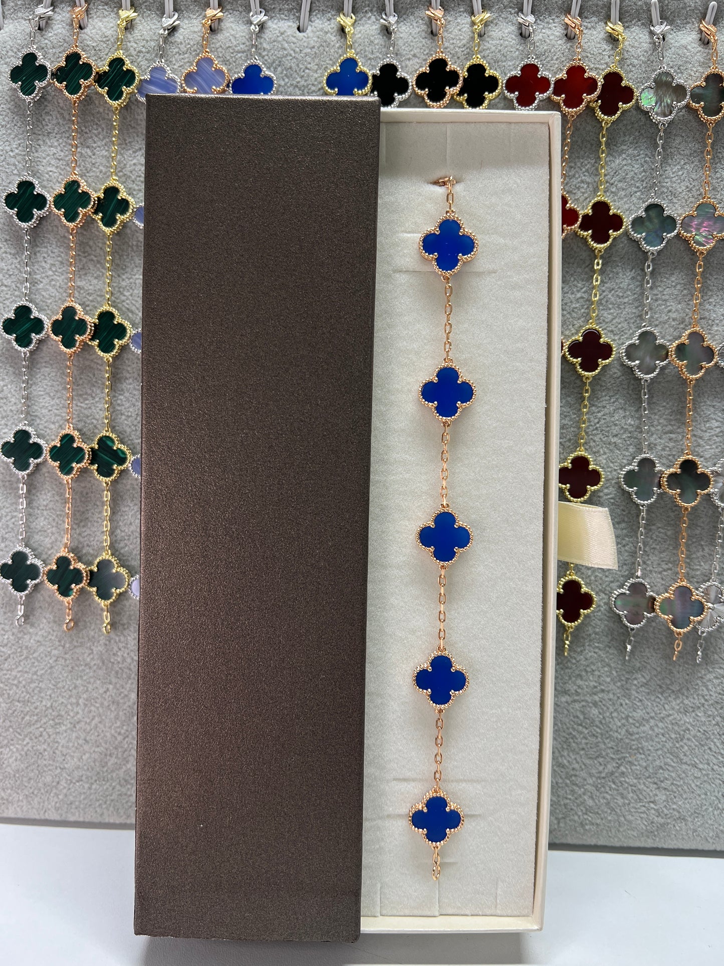 צמיד תלתן כסף 925 איטלקי