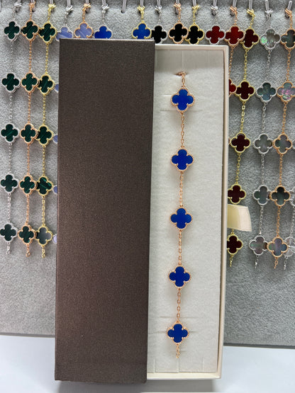 צמיד תלתן כסף 925 איטלקי