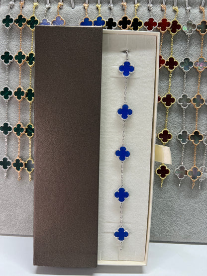 צמיד תלתן כסף 925 איטלקי