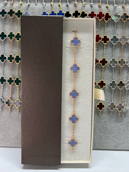 צמיד תלתן כסף 925 איטלקי