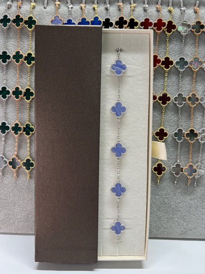 צמיד תלתן כסף 925 איטלקי