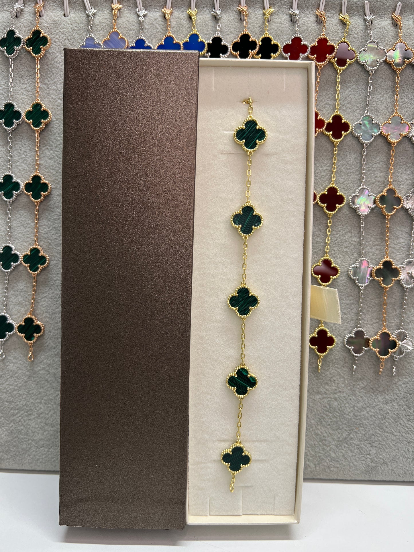 צמיד תלתן כסף 925 איטלקי