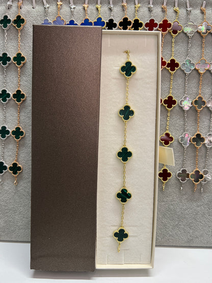 צמיד תלתן כסף 925 איטלקי