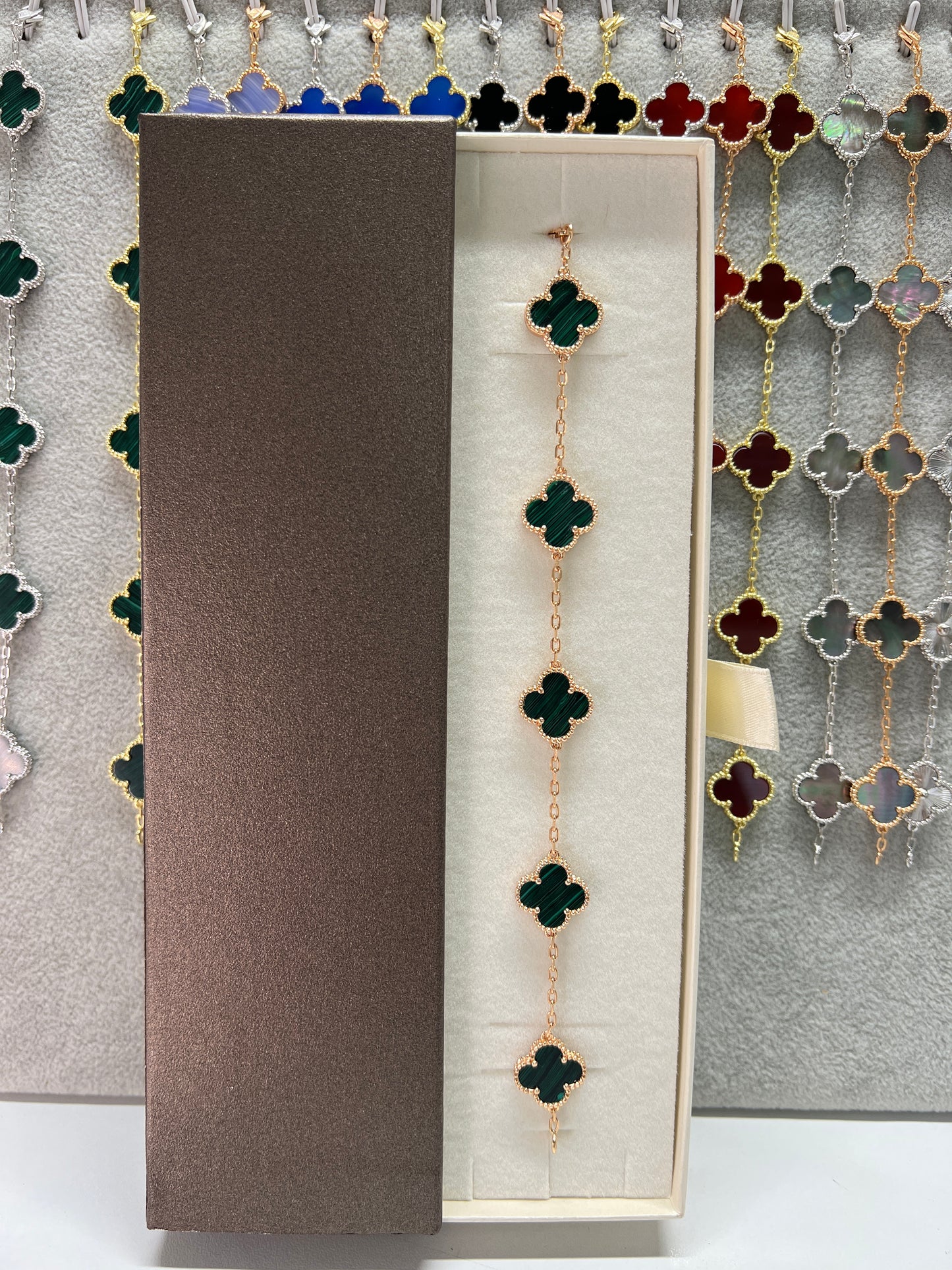 צמיד תלתן כסף 925 איטלקי