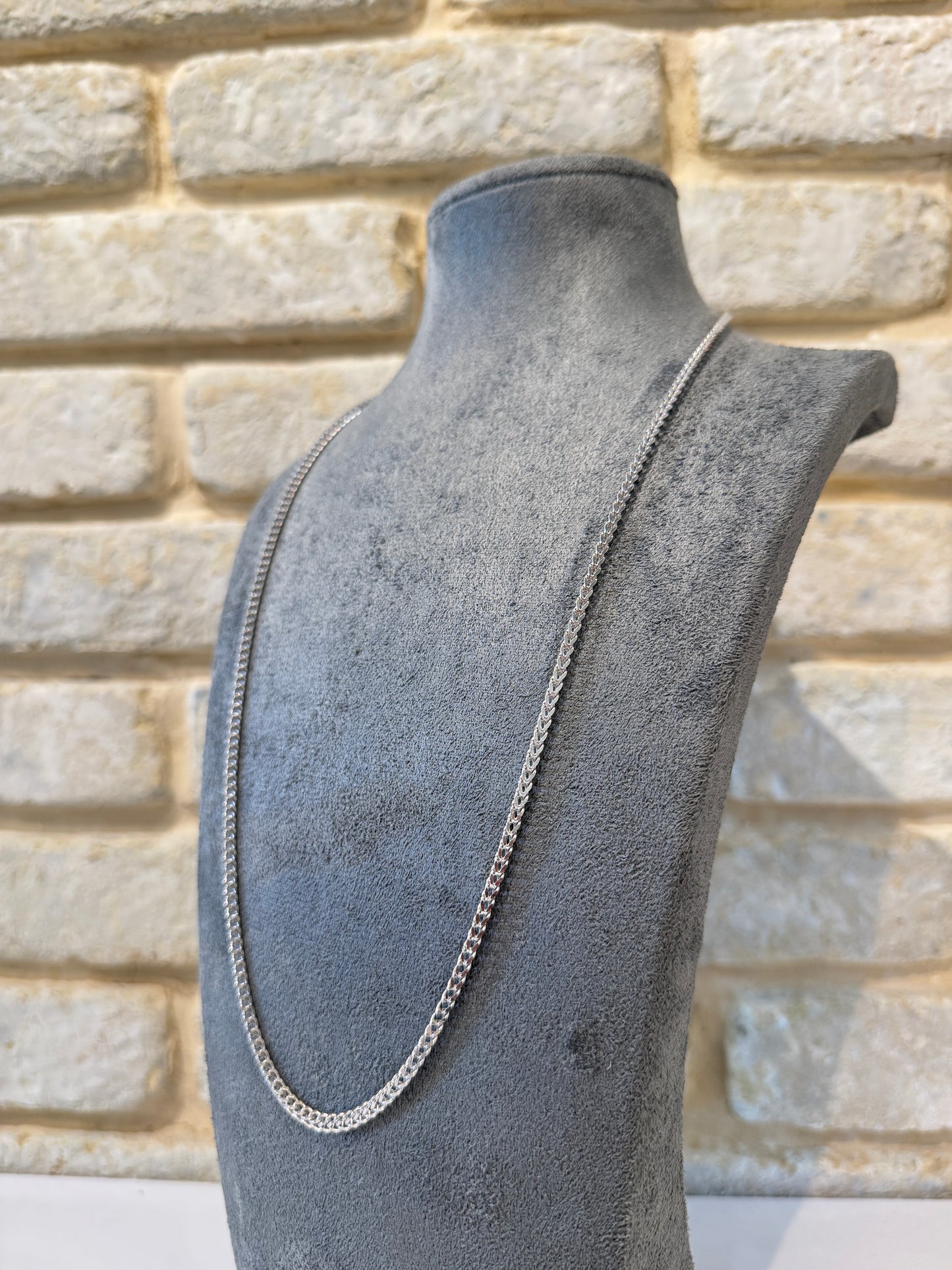 שרשרת ספיגה 2.5 מ״מ כסף 925 איטלקי