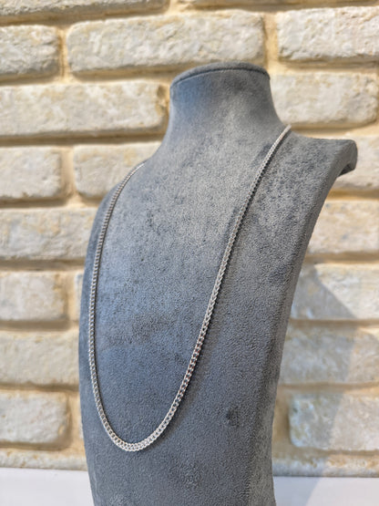 שרשרת ספיגה 2.5 מ״מ כסף 925 איטלקי