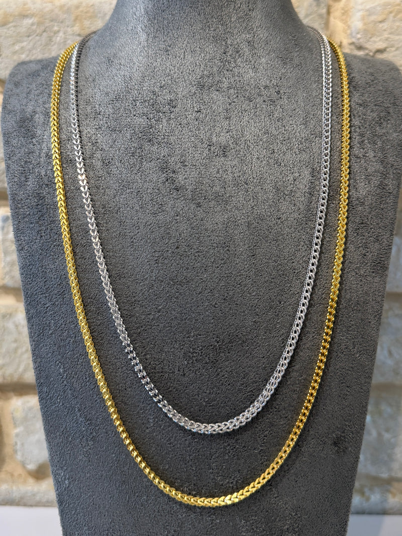 שרשרת ספיגה 2.5 מ״מ כסף 925 איטלקי