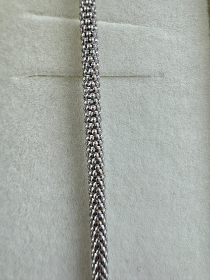 צמיד פופקורן 3 מ״מ כסף 925 איטלקי