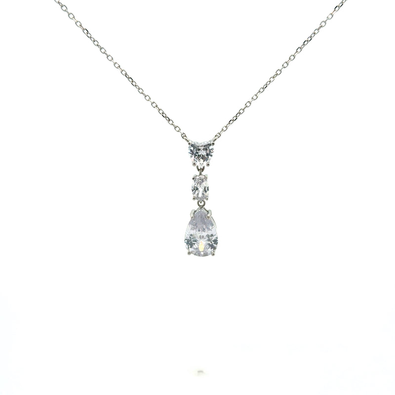 שרשרת 3 אבנים כסף 925